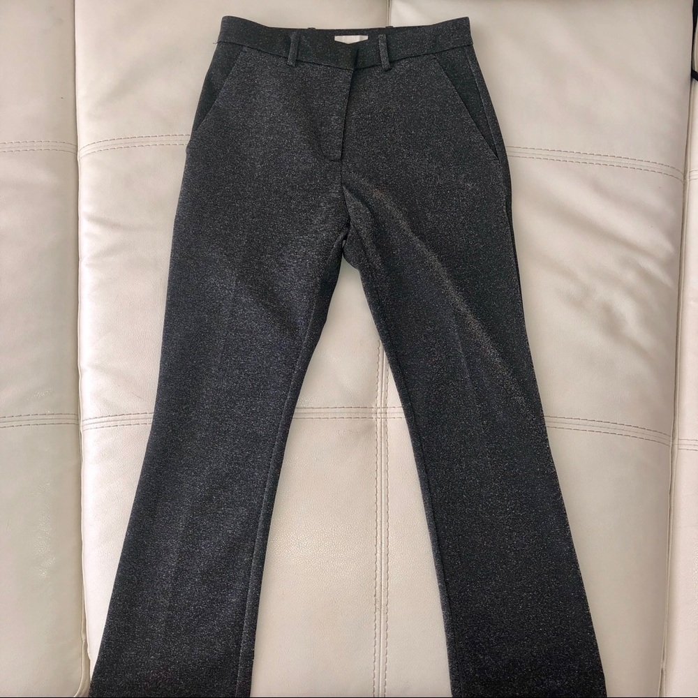 Metallic black trousers